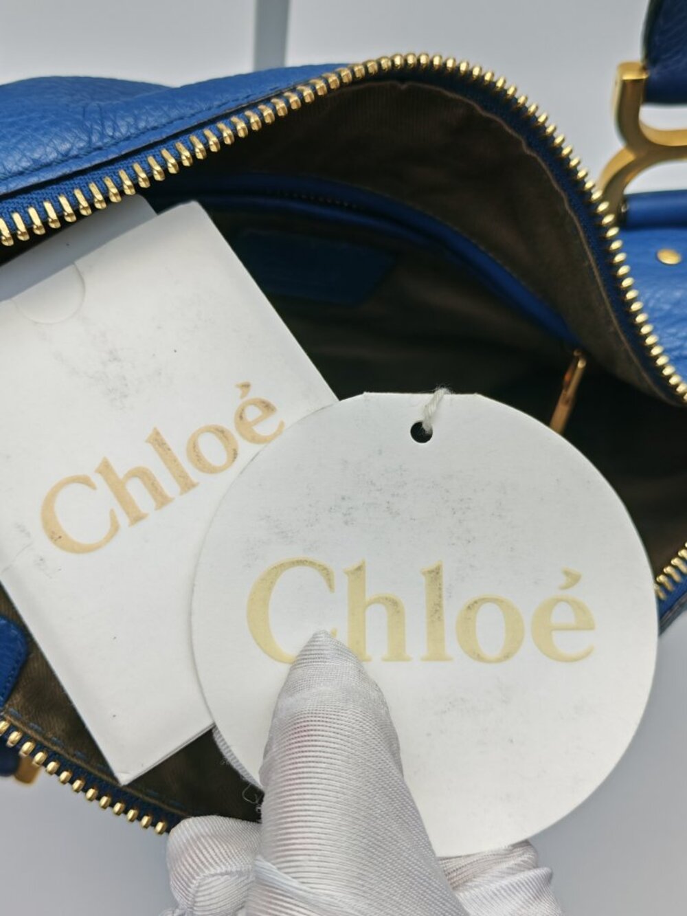 Chloé Marcie Medium Pebbled Leather Satchel Shoulder Bag - Picture 14 of 16
